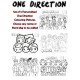 Personalised One Direction A3 Colouring Pictures (Set of 5)