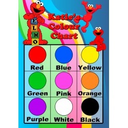 Personalised Kid's Colours Chart