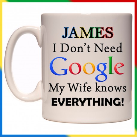 Personalised Funny Google Mug