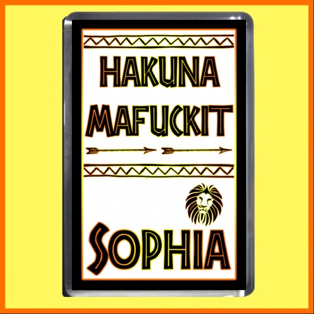 Personalised "Hakuna Mafuckit" Fridge Magnet