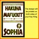 Personalised "Hakuna Mafuckit" Large Key Ring