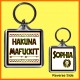 Personalised "Hakuna Mafuckit" Square Key Ring