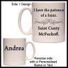 Personalised Saint Cunty McFuckoff Mug