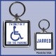 Personalised "I'm only in it for the Parking" Square Key Ring