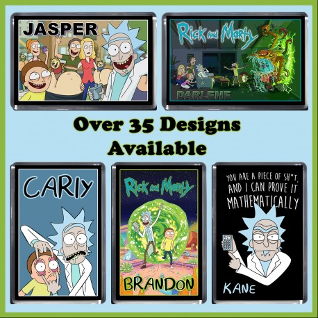 Personalised Rick and Morty Fridge Magnet