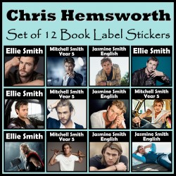 Personalised Chris Hemsworth Book Labels