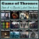 Personalised Game of Thrones Book Labels