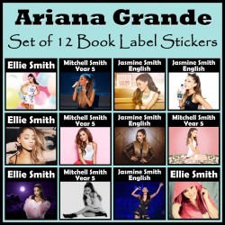 Personalised Ariana Grande Book Labels