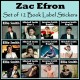 Personalised Zac Efron Book Labels