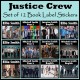 Personalised Justice Crew Book Labels