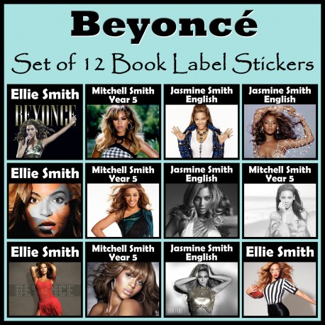 Personalised Beyonce Book Labels