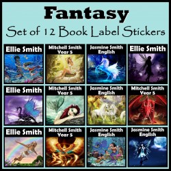 Personalised Fantasy Book Labels