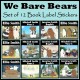 Personalised We Bare Bears Book Labels