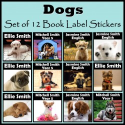 Personalised Dog Book Labels