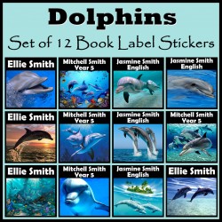 Personalised Dolphin Book Labels
