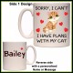 Personalised "Sorry, Plans with my Cat" Mug