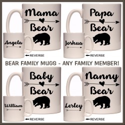 Personalised Mama Bear & Family Mug