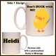 Personalised Don't DUCK with me! Mug