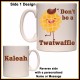 Personalised Don't be a Twatwaffle Mug