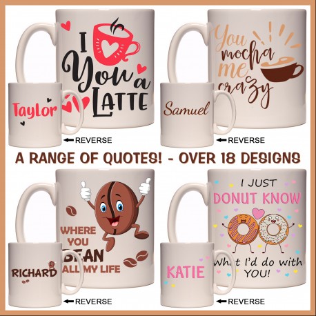 Personalised LOVE & Coffee Mug