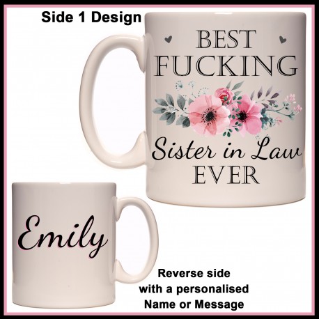 Personalised Best Fucking (Family Member) Female Mug