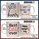 Personalised Best Dad Ever Mug