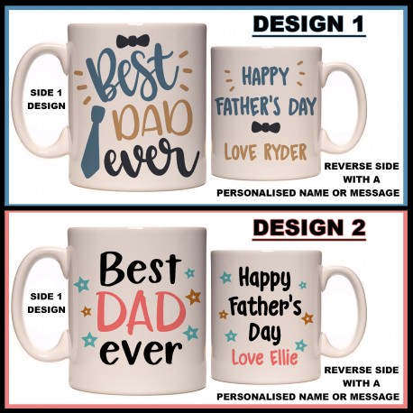 Personalised Best Dad Ever Mug