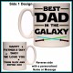 Personalised Best Dad in the Galaxy Mug