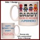 Personalised DADDY You're my Favourite Superhero Mug