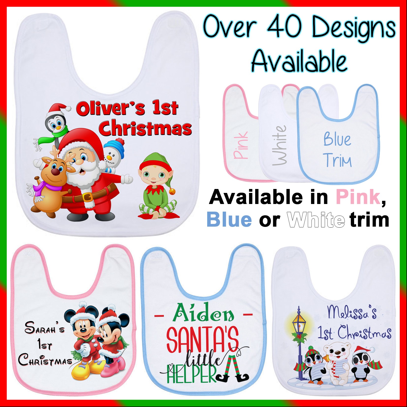 1st christmas hot sale bib