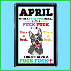 Personalised Here a Fuck There a Fuck (DOG) Fridge Magnet