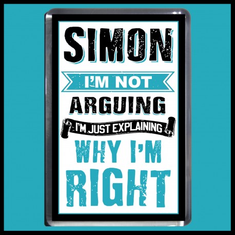 Personalised I'm not Arguing Magnet