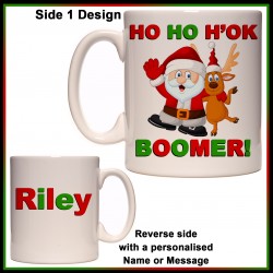 Personalised HO HO H'OK Boomer Mug
