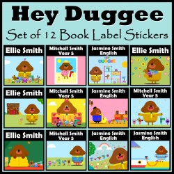 Personalised Hey Duggee Book Labels