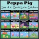 Personalised Peppa Pig Book Labels