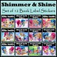 Personalised Shimmer and Shine Book Labels
