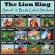 Personalised The Lion King Book Labels