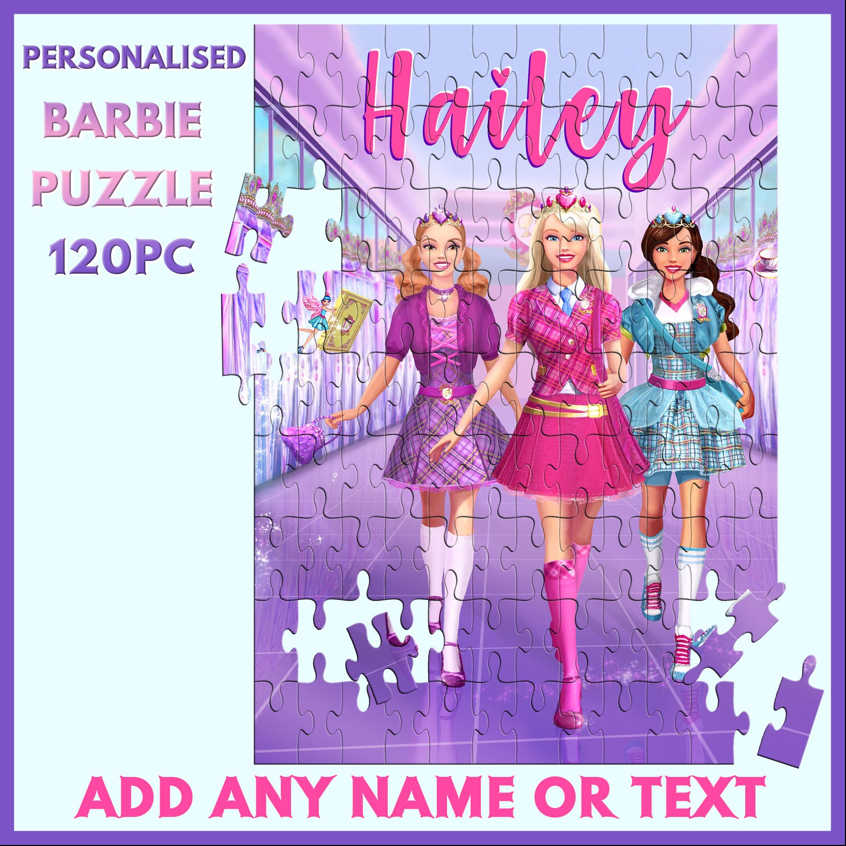 Personalised Barbie Puzzle - Personalise It Products