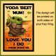 Personalised Yoda Best Mum Large Key Ring