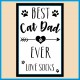 Personalised Best Cat Dad Ever Magnet