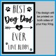 Personalised Best Dog Dad Ever Large Key Ring