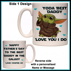 Personalised Yoda Best Daddy Mug