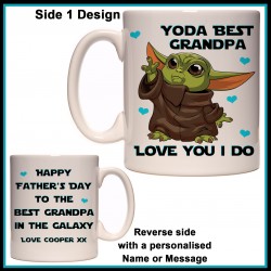 Personalised Yoda Best Grandpa Mug