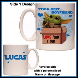 Personalised Yoda Best Boyfriend Mug