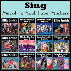Personalised Sing Book Labels