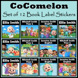 Personalised CoComelon Book Labels