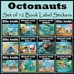 Personalised Octonauts Book Labels