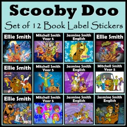 Personalised Scooby Doo Book Labels