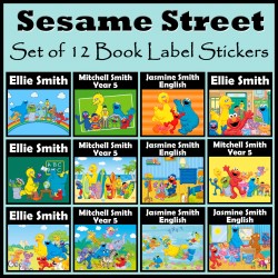 Personalised Sesame Street Book Labels