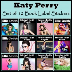 Personalised Katy Perry Book Labels